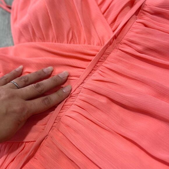 David’s Bridal Chiffon Mini Dress Size 8 - Picture 3 of 13